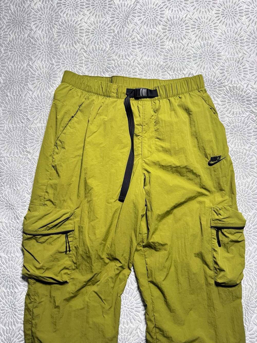 Nike Tech Men's Woven Cargo Pants Pacific Moss Green FZ0756-307 Size L